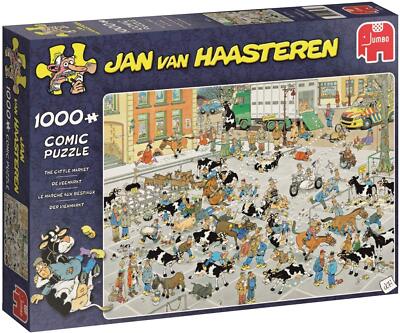Jumbo 19075 Jan van Haasteren Der Vieh-Markt - 1000 Teile Puzzle