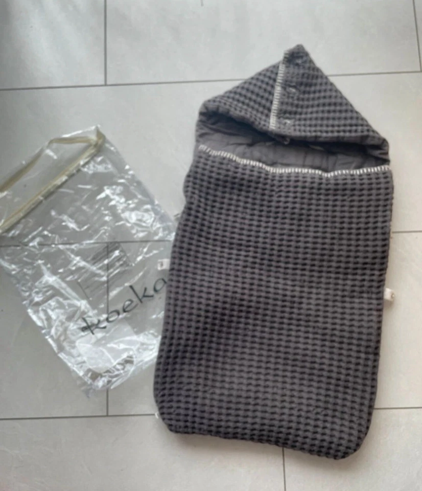 Koeka Maxi cosi Fußsack Waffeloptik Antwerp dunkel grau ovp