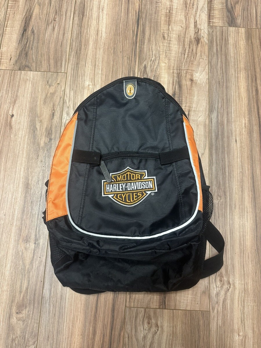 Harley Davidson - Black & Orange Multi Compartment - Back