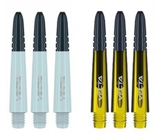 2 New Sets Winmau Vecta Short Dart Shafts   Ships w/ Tracking - White  Yellow