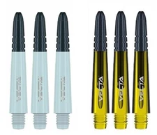 2 New Sets Winmau Vecta Short Dart Shafts – Ships w/ Tracking - White & Yellow