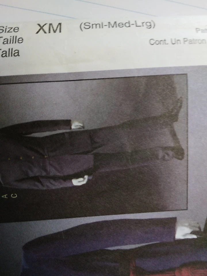 Civil War Military Suit Mens S M L Costume McCalls M4745 Sewing Pattern General - Image 3 of 4