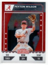 2021 Elite Contenders PEYTON WILSON Optichrome College Ticket ROOKIE!