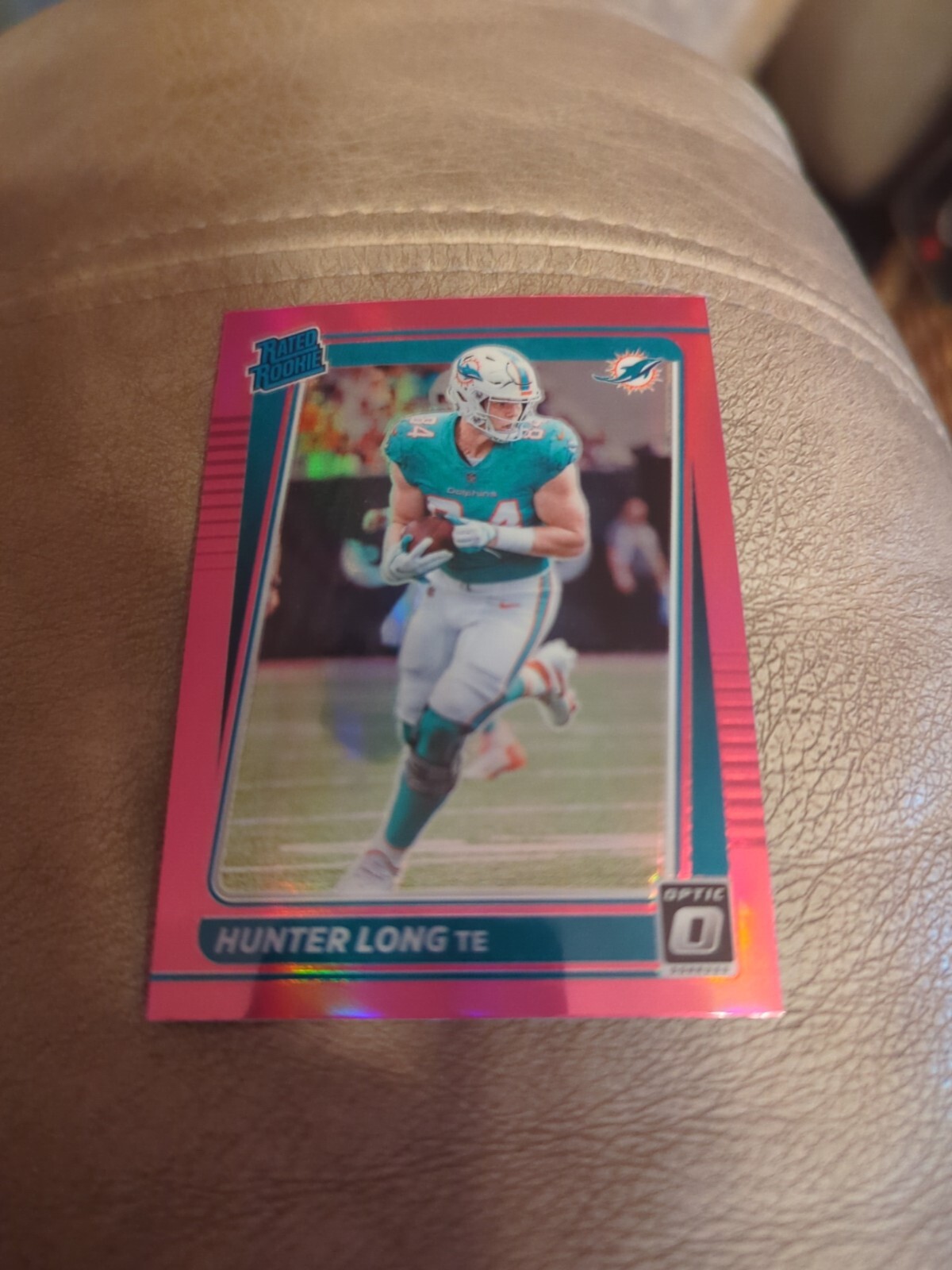 2021 Donruss Optic - [Base] - Pink Prizm #281 - Rated Rookie - Hunter Long rc