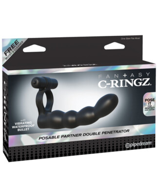 Fantasy C-ringz Posable Partner Double - Black
