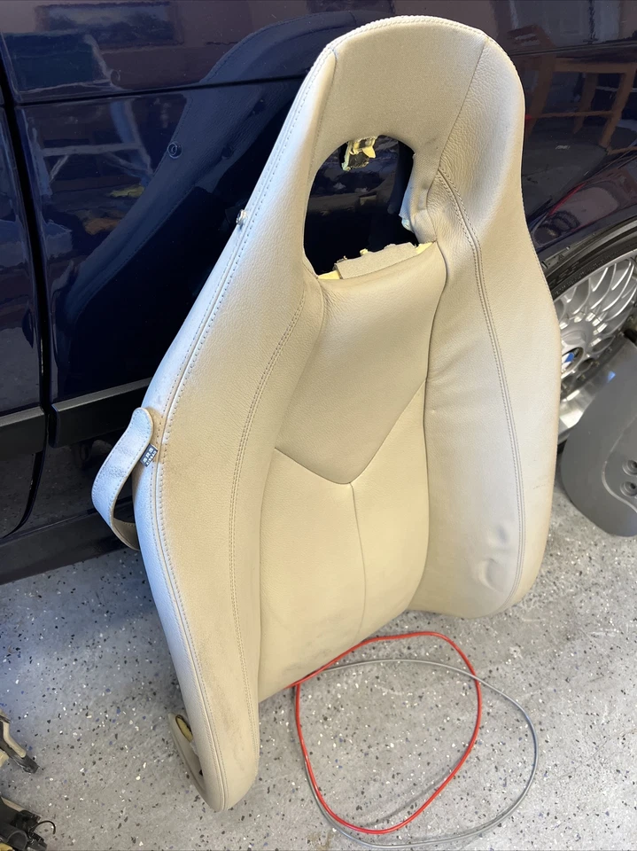 Cojín de asiento 11 Mercede R171 SLK350 SLK300 lado derecho superior beige pasajero Foto 3 de 4