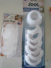 Mommy's Helper Outlet Plugs Safety Door Knob Covers Lot 2
