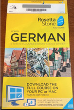 Rosetta Stone Learn German Home/office