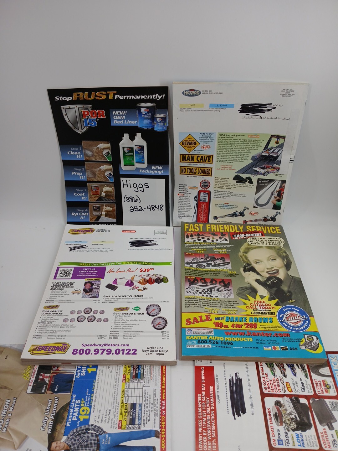 (Lot Of 6) Vintage Books Car Parts Props JEGS.com Classic Cars Hot Rod Magazine 