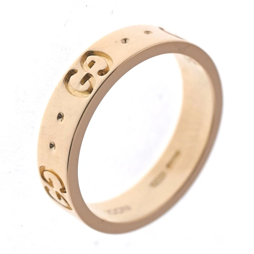 Bague GUCCI Icon taille 47/JP7 K18YG bijoux femme S#137833