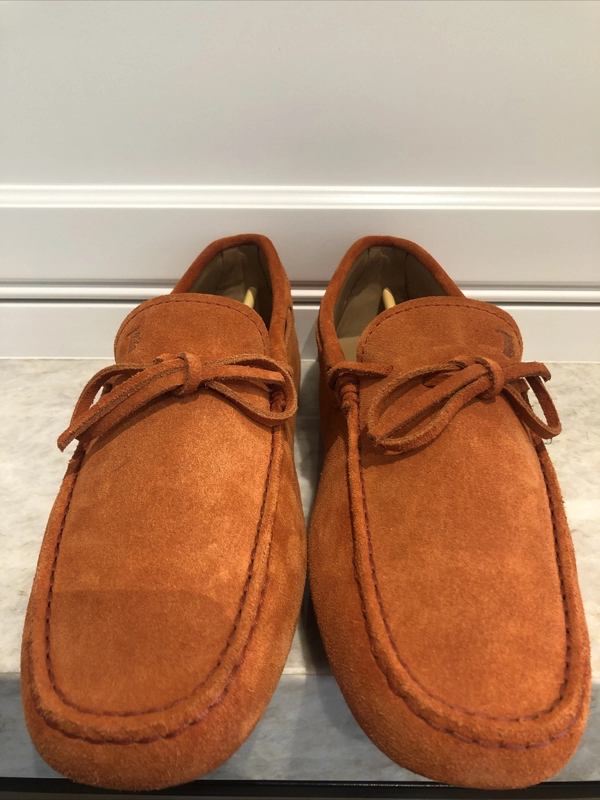 TOD’S Tods Laccetto Gommini Orange Size 5 In Superb Condition