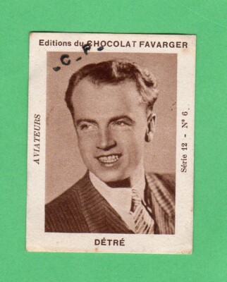 George Detre    1930's  Favarger Chocolates Sports and Views  Rare Aviator