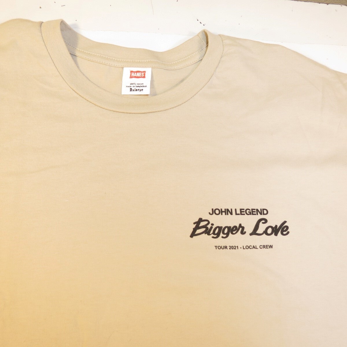 NEW JOHN LEGEND BIGGER LOVE TOUR 2021 LOCAL CREW TEE T SHIRT Mens
