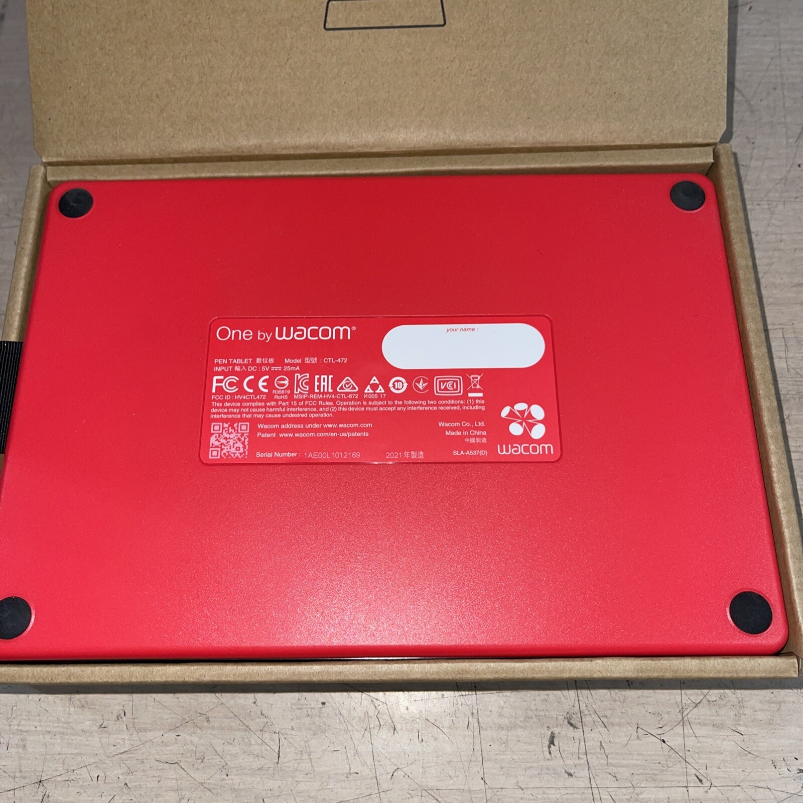 One by Creative Pen Tablet CTL472/K1AX eBay