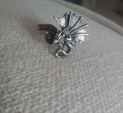 Sterlingsilber Ring Drache Eidechse Bartdrachenring 