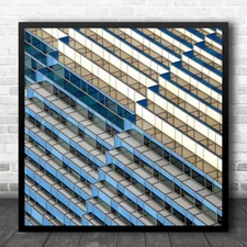 Architecture Building Abstract City Urban Design Patterns San Square Art Print
