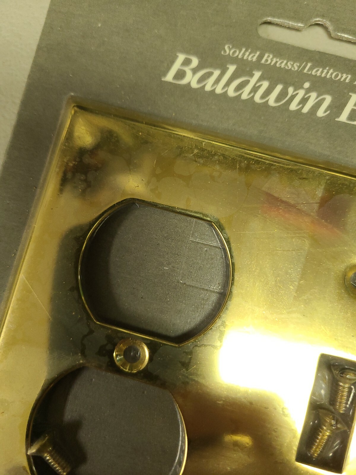 New Baldwin Solid Brass Electrical Outlet Light Switch