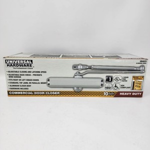 Universal Hardware Heavy Duty Commercial Door Closer UH4031 in Aluminum Finish