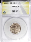 1937 D ANAC's MS 65 Buffalo Nickel ☆☆ Great For Sets ☆☆ Great Set Filler 335