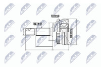 NTY Gelenksatz Antriebswelle NPZ-TY-056 FüR Toyota Yaris NLP10_ NLP10R NCP13_
