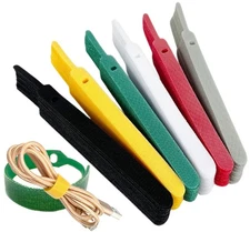 150 Reusable Cable Ties Strong Adhesion Nylon Cord Ties for PC and Wire Manag...