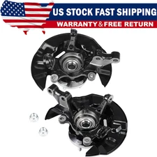 2pc Front Wheel Bearing Hub Knuckle Assembly For 2003-2008 Toyota Corolla 1.8L
