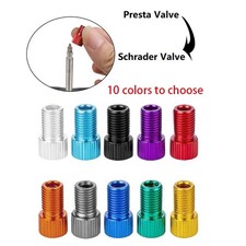 4 Pcs Presta to Schrader Valve Stem Adapter Converter Bicycle Bike Tire Tube