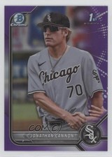 2022 Bowman Draft Chrome Purple Refractor 137/250 Jonathan Cannon #BDC-180 ng3