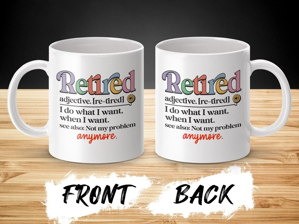 Funny Retirement Mug, Humorous Gift for Retirees, Coworkers, Men or Women - Image 2 of 4