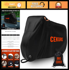 Waterproof Heavy Duty Bike Cover - Tear Resistant Windproof Storage for 1-2 Bike