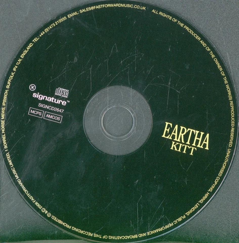 Eartha Kitt Selbstbetitelte CD UK Signatur 2006 SIGNCD2647 - Bild 3 von 3