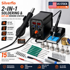 780W Digtial Soldering iron Station Kit Hot Air Desoldering Rework station Tool