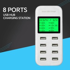 8ports USB Hub Charger Station Phone Charger Multi Dock Charging Power Adapterxe