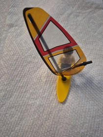 Lego Wind Surfer  with Surfboard & Sail, Lego City Set 4644 Male Surfer  2011