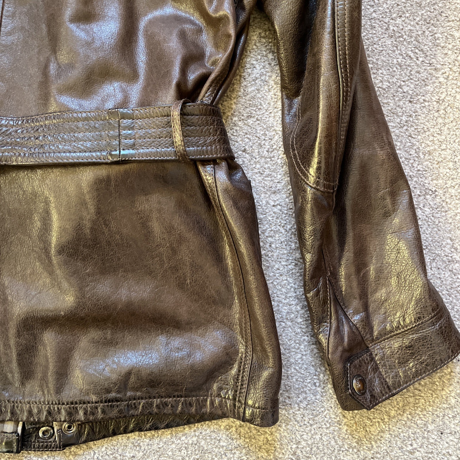Belstaff Trialmaster Panther Brown Leather Jacket IT46/UK36 - RRP £1350 image 10
