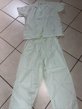 Heiress 1960s minty green pajamas with lace collar by Heiress Size 38 NWB USA