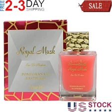 Royal Musk Pomegranate Raspberry EDP 100ML (3.4 OZ) By SURRATI, Exotic Fragrance