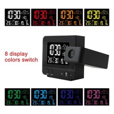 Projection Alarm Clock Weather Station Indoor...