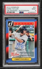 2014 Donruss The Rookies Box Set Signatures Series Chris Taylor PSA 9 Auto tj0