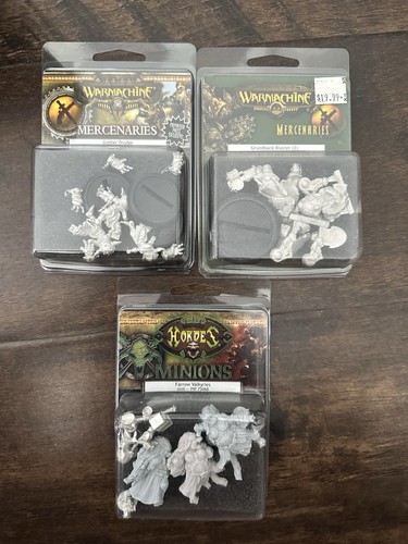 Lot Warmachine Mercenaries Gobber Drudge Grundback Blaster Farrow Valkyries
