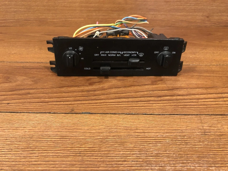 1984-1989 CHEVY CORVETTE C4 MANUAL A/C AC AIR CLIMATE CONTROL HEATER SWITCH OEM - Image 4 of 4