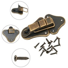 Lock Latch Tools Bronze Set Antique Style Cabinet Drawer Home Jewelry Box