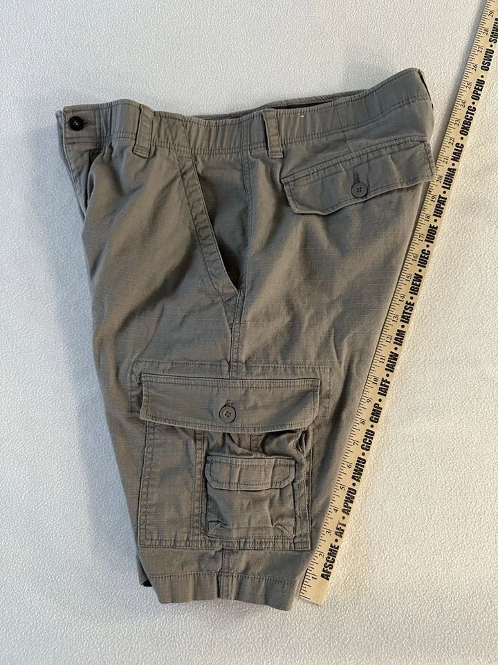 Pantalones Cortos Wearfirst Cargo Para Hombres 36 Caqui Ripstop Elastizados Banda Libre LOTE DE 2 PANTALONES CORTOS Foto 3 de 4