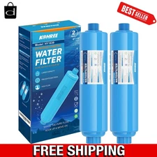 2 Pack NSF Certified Water Filter for RVs & Campers - Enhanced Filtration System