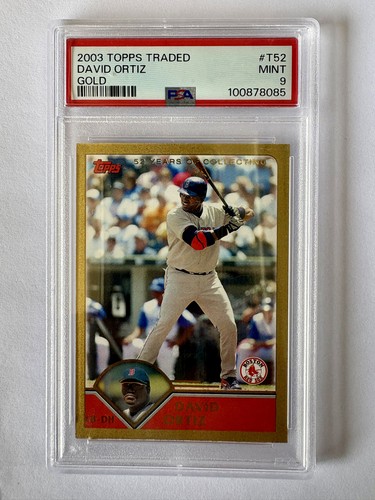 2003 Topps Traded David Ortiz PSA 9 Gold Parallel SP #/2003 Baseball Card #T52