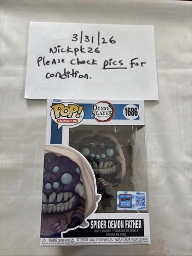 Funko Pop! Demon Slayer Spider Demon Father #1686 New York Comic Con 2024