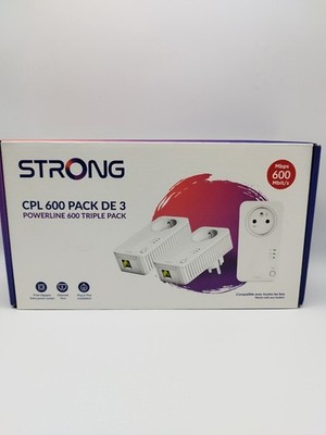 Strong - Powerline 600 Triple EU Set - 3 Powerline-Adapter 600 Mbps