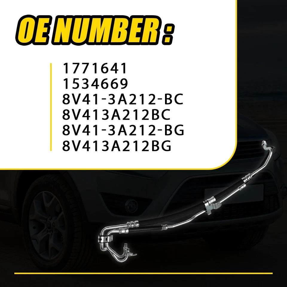 For Ford Kuga MK1 PHigh Pressure ower Steering Hose 2.0 TDCi 2008-2012 1534669 - Image 3 of 4