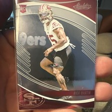 Panini Absolute 2025 Nick Martin San Francisco 49ers Rookie Card #164. rookie card picture