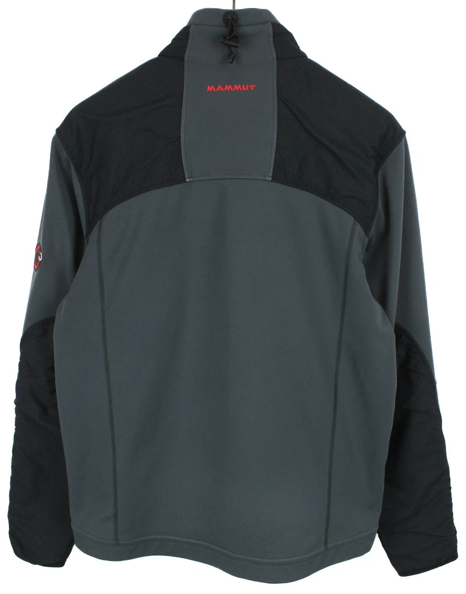 MAMMUT Jacket Men s LARGE Windproof Breathable Thumb Holes Full Zip Thin